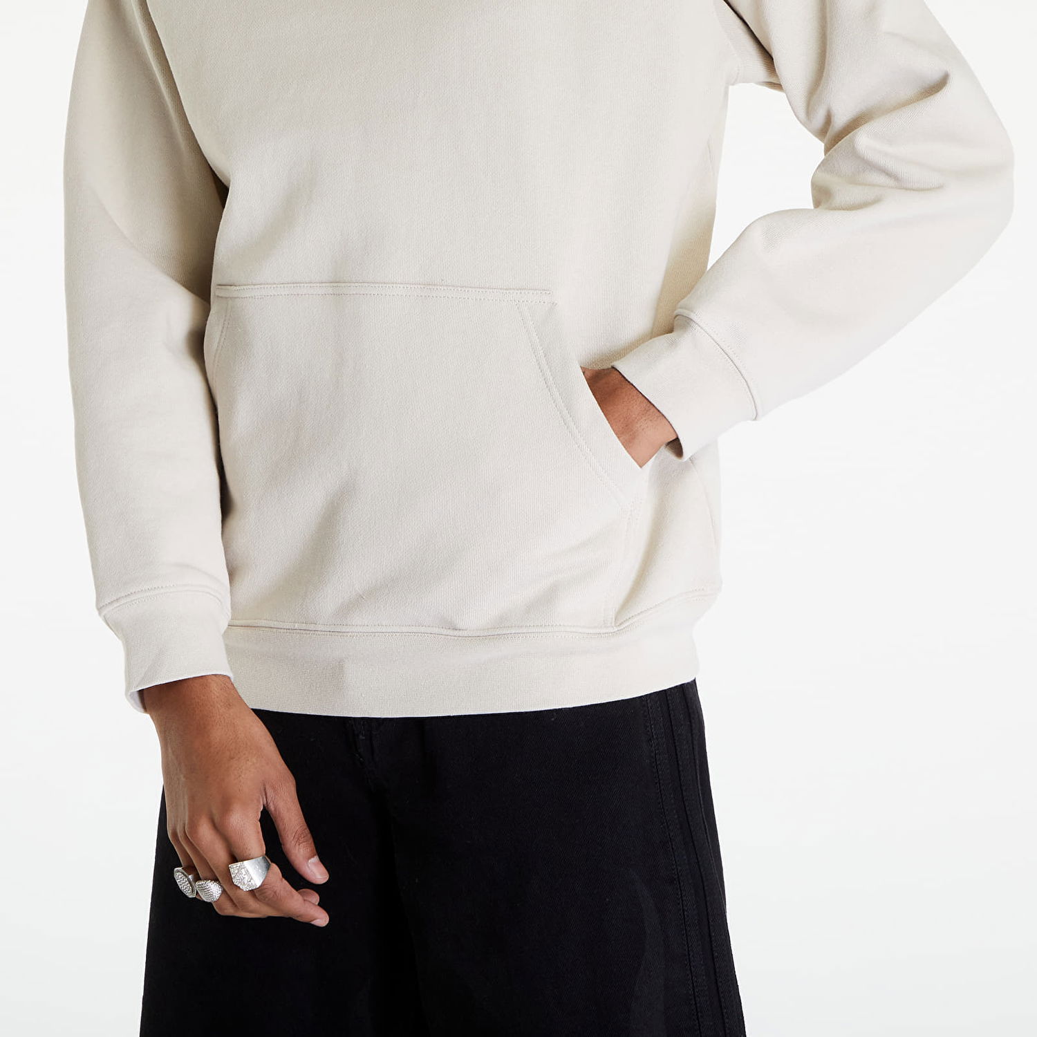 Sweatshirt Dime Classic Small Logo Hoodie Fog Grå | DIMESP2411FOG, 1