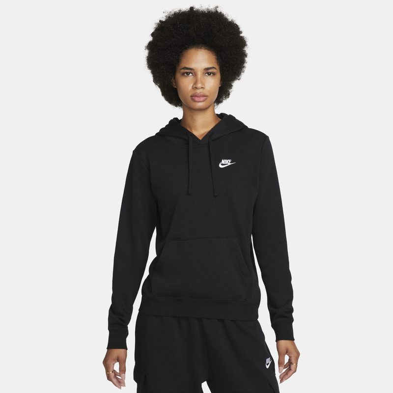 Sweatshirt Nike Sportswear Club Fleece W Pullover Hoodie Sort | DQ5793-010, 0