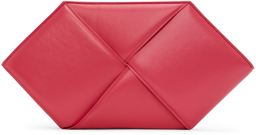 Håndtaske Bottega Veneta Pouch Hexagonal Lyserød | 639955 VCQR2