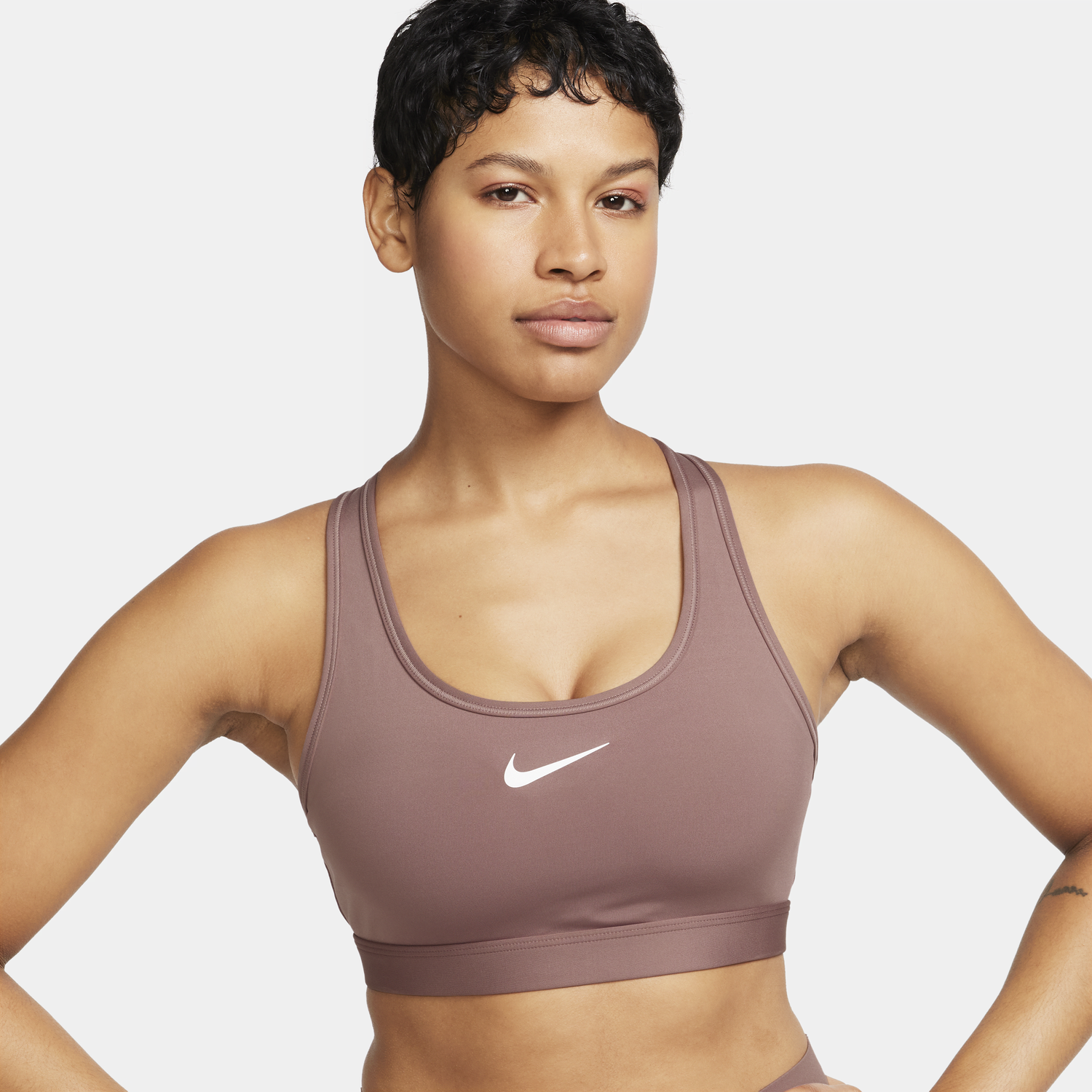 Bh Nike Swoosh Medium Support Padded Sports Bra Lyserød | DX6821-208, 1