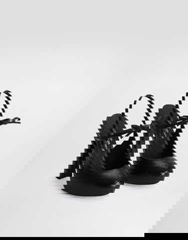 Tilbehør Dolce & Gabbana Dolce & Gabbana Lizard Skin Slingback Pumps Sort | CG0930A2D458B956, 1