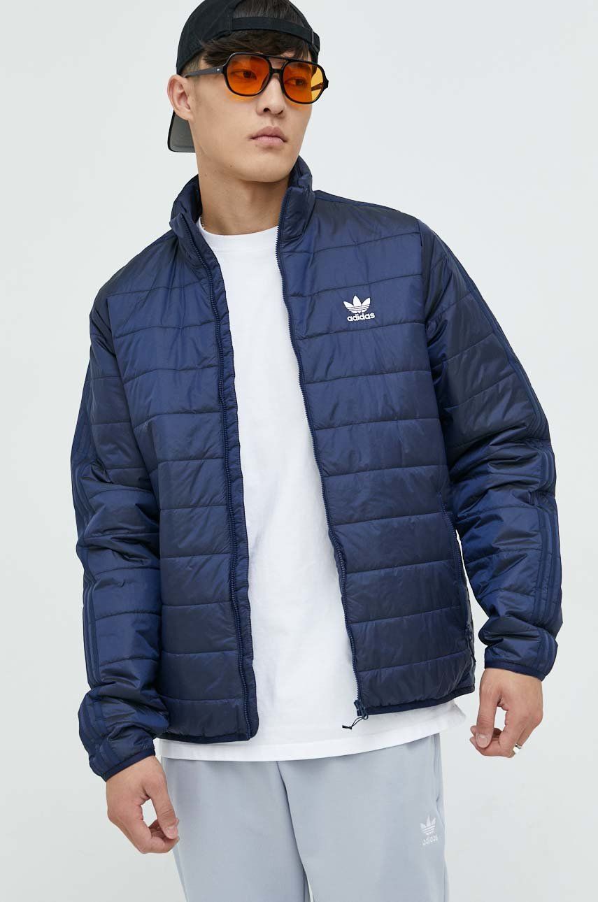 Puffer jakke adidas Originals Padded Stand Collar Puffer Jacket Mørkeblå | HL9215, 0