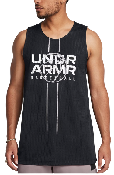 Tanktop Under Armour Reversible Basketball Jersey Sort | 1387088-001, 0