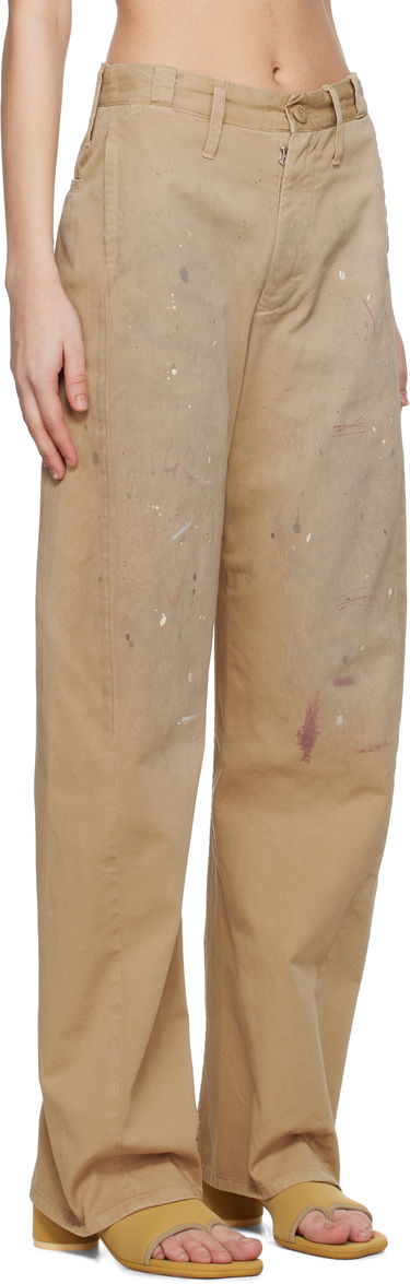 Cargo bukser Maison Margiela MM6 Maison Margiela Tailored Painter Trousers Beige | S62KB0230 M35435, 1