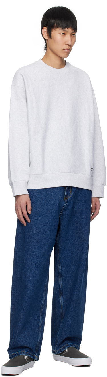 Sweater Carhartt WIP Label Script Sweatshirt Grå | I034429, 3