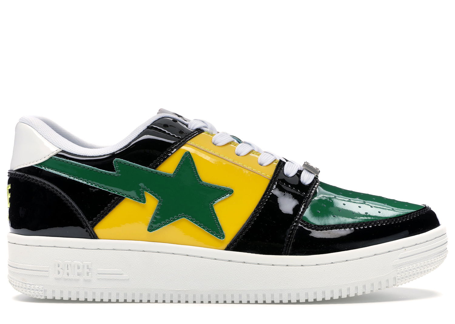 Sneakers og sko BAPE Bape Sta Low "Color Block Black Yellow Green" Sort | 1F80191001-BLK, 0