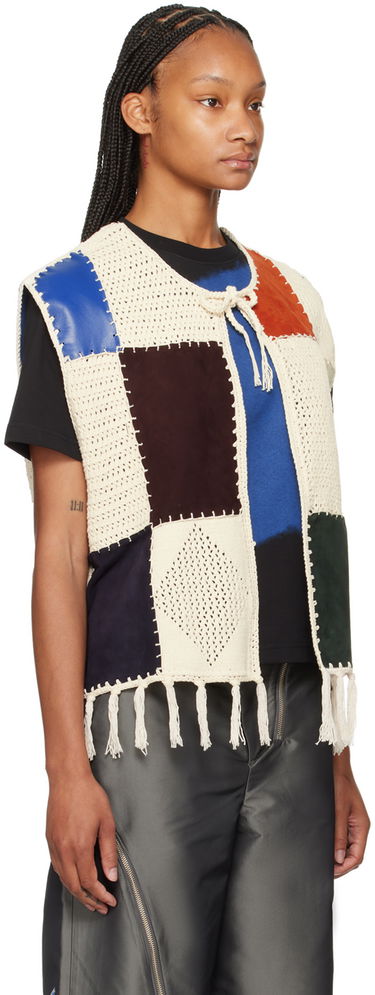 Vest ADER ERROR Patchwork Crochet Vest Flerfarvet | BN01SSKT0201IV, 1
