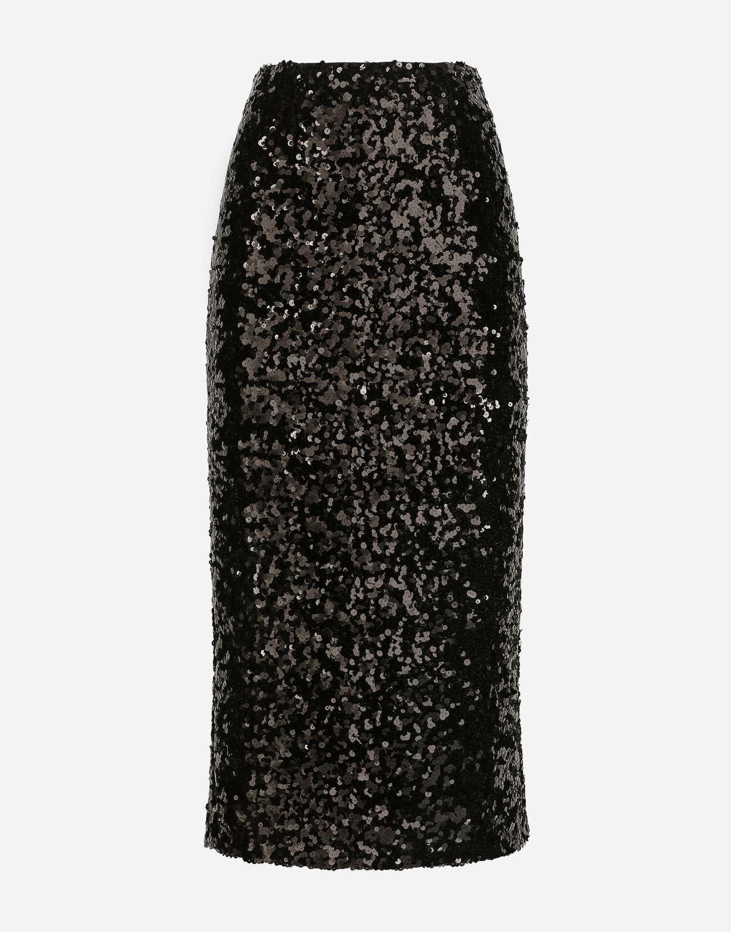 Nederdel Dolce & Gabbana Sequined Calf-Length Skirt Sort | F4CRGTHLMZMN0000, 0