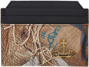 Tøj Vivienne Westwood Black & Beige Slim Card Holder Beige | 5403000BU-S001S-, 0