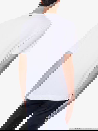 T-shirt ZEGNA Men's White Crew Neck T-Shirt Hvid | E7360A5B760N00, 3