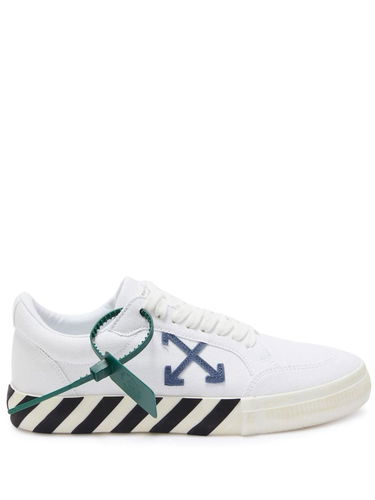 Sneakers og sko Off-White Low Vulcanized "Cotton White Blue Grey" Hvid | OMIA085S22FAB0010145, 0