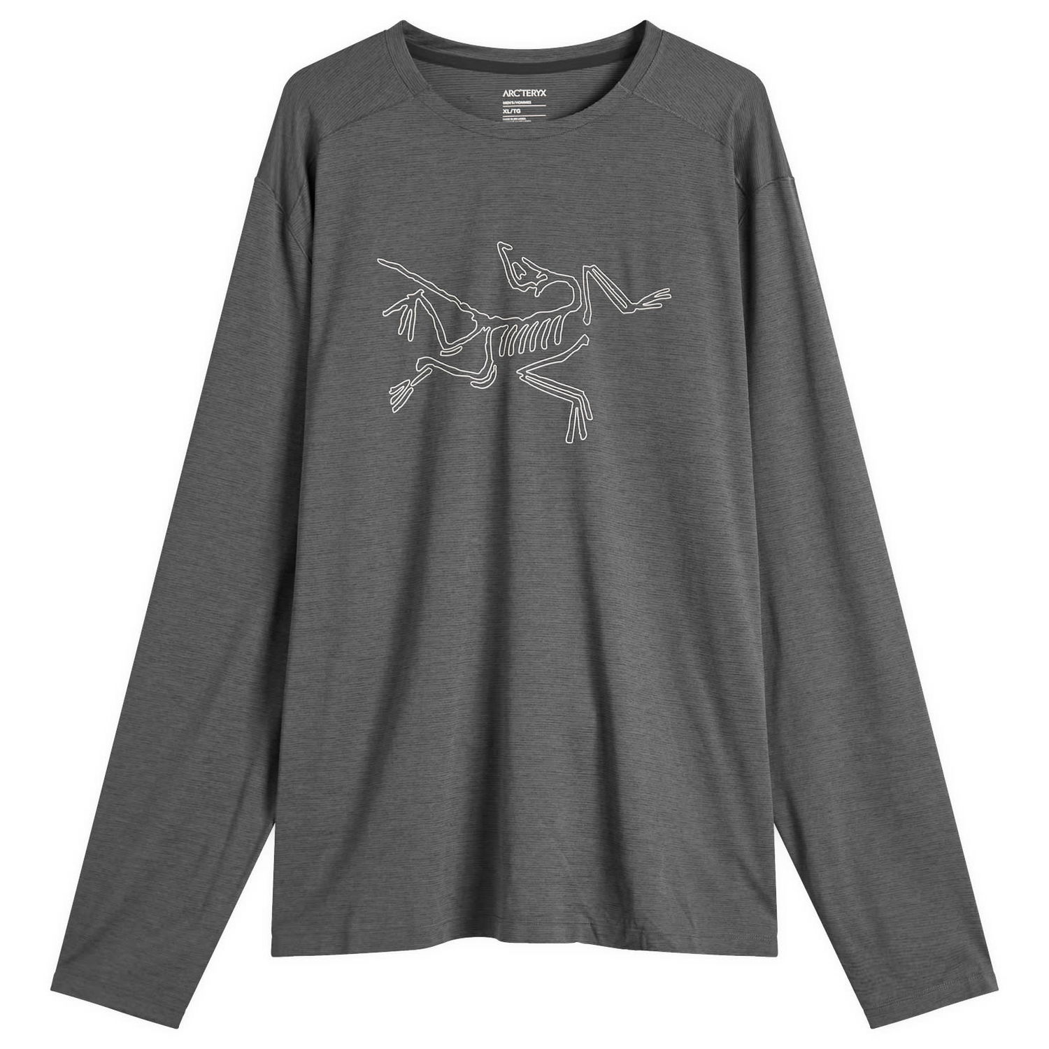 T-shirt Arcteryx Cormac Logo Long Sleeve T-Shirt, Size X-Large Grå | X000008452-021579, 1