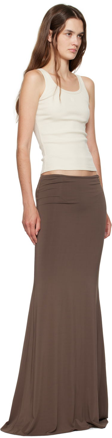 Nederdel AMIRI AMIRI Logo Chain Maxi Skirt Brun | AWSKCA1022, 3