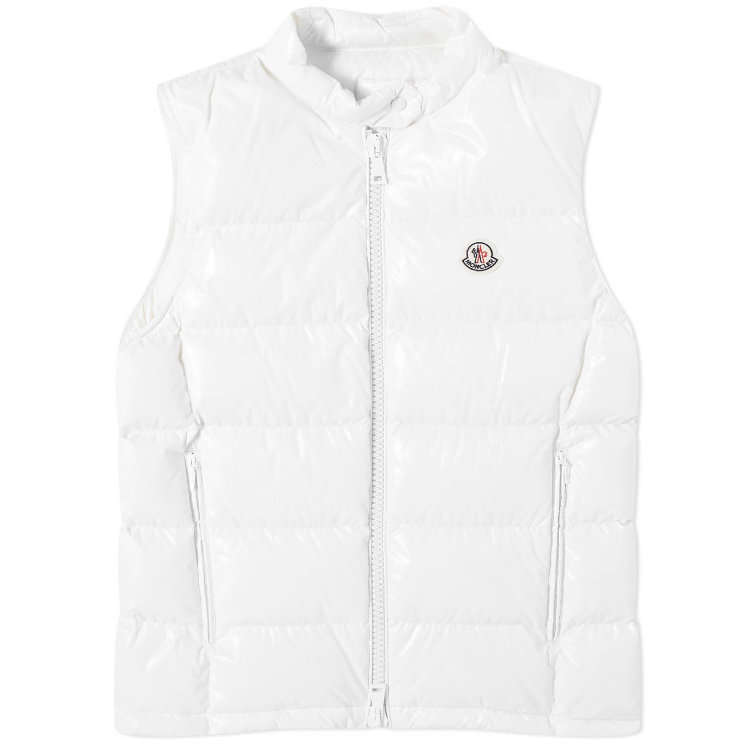 Vest Moncler Alcibia High Shine Vest Hvid | 1A000-66-597EU-034, 0