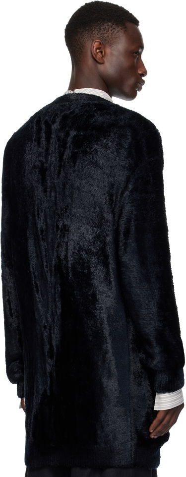 Sweater Dries Van Noten Dries Van Noten Viscose Knit Cardigan Sort | 251-021215-1707, 2
