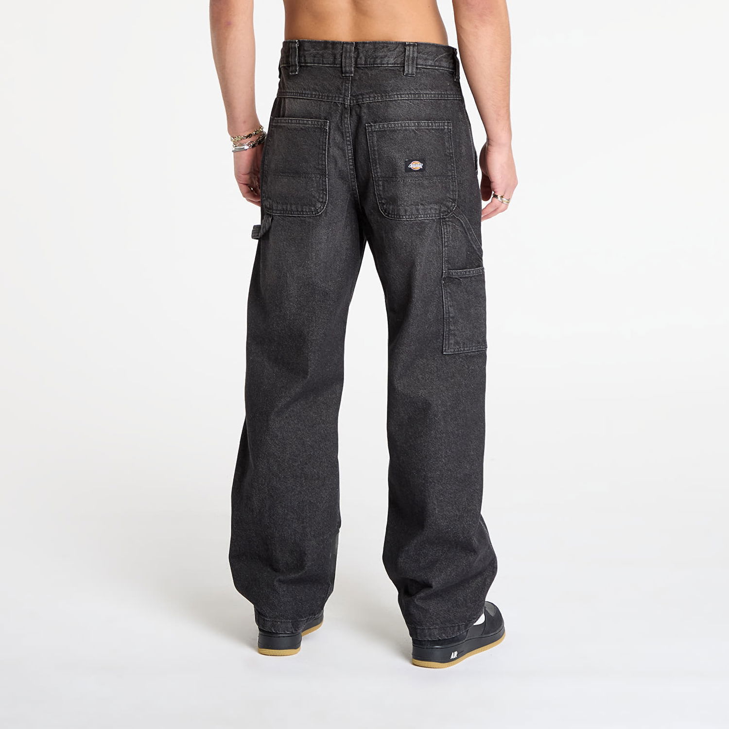 Jeans Dickies Carpenter Loose Straight Stevensville Jeans Sort | 0A863T-BLACK-WSH-FADED, 1