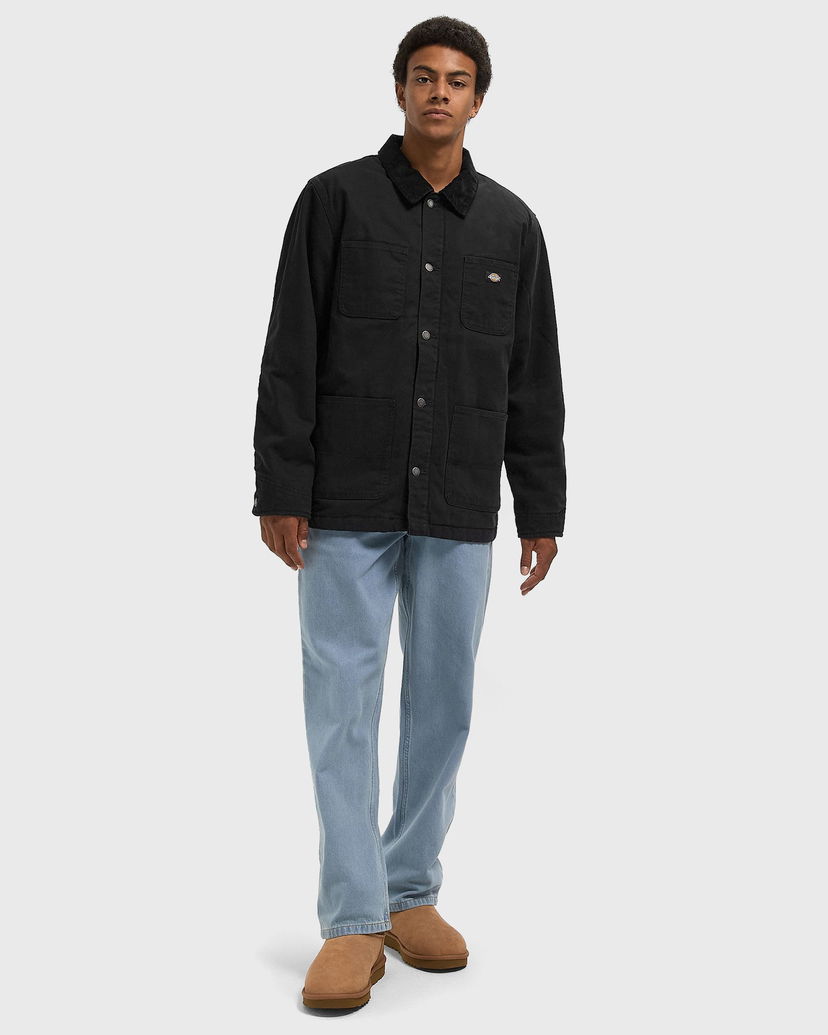 Jakke Dickies Chore Jacket Lined Canvas Sort | DK0A87O3BLK1