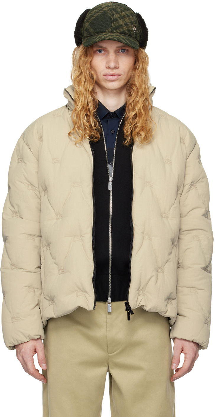 Puffer jakke Burberry Burberry Padded Down Jacket Beige | 8094590, 0