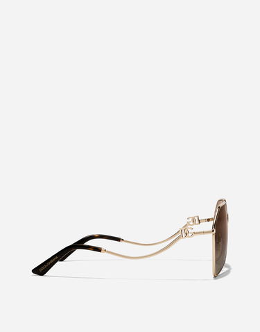 Solbriller Dolce & Gabbana Dg Filo Geometric Frame Gradient Sunglasses New Arrivals Metalisk | VG2326VM2139V000, 2