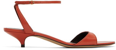Kjole The Row The Row Vika Ankle Strap Kitten Heel Sandals Rød | F1583-SL1, 0