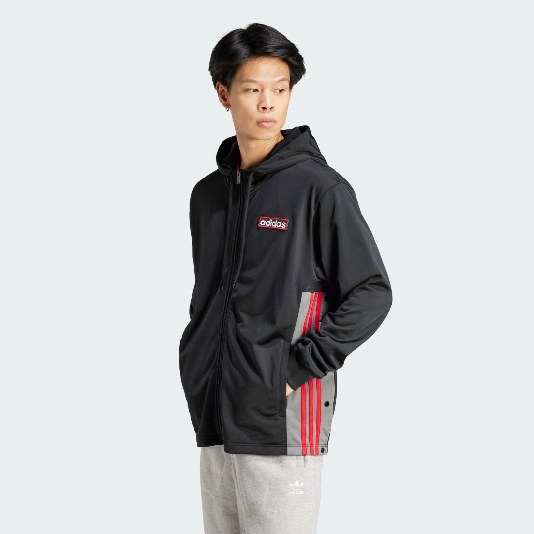 Sweatshirt adidas Originals Adicolor Adibreak Full-Zip Hoodie Sort | IM8209, 0