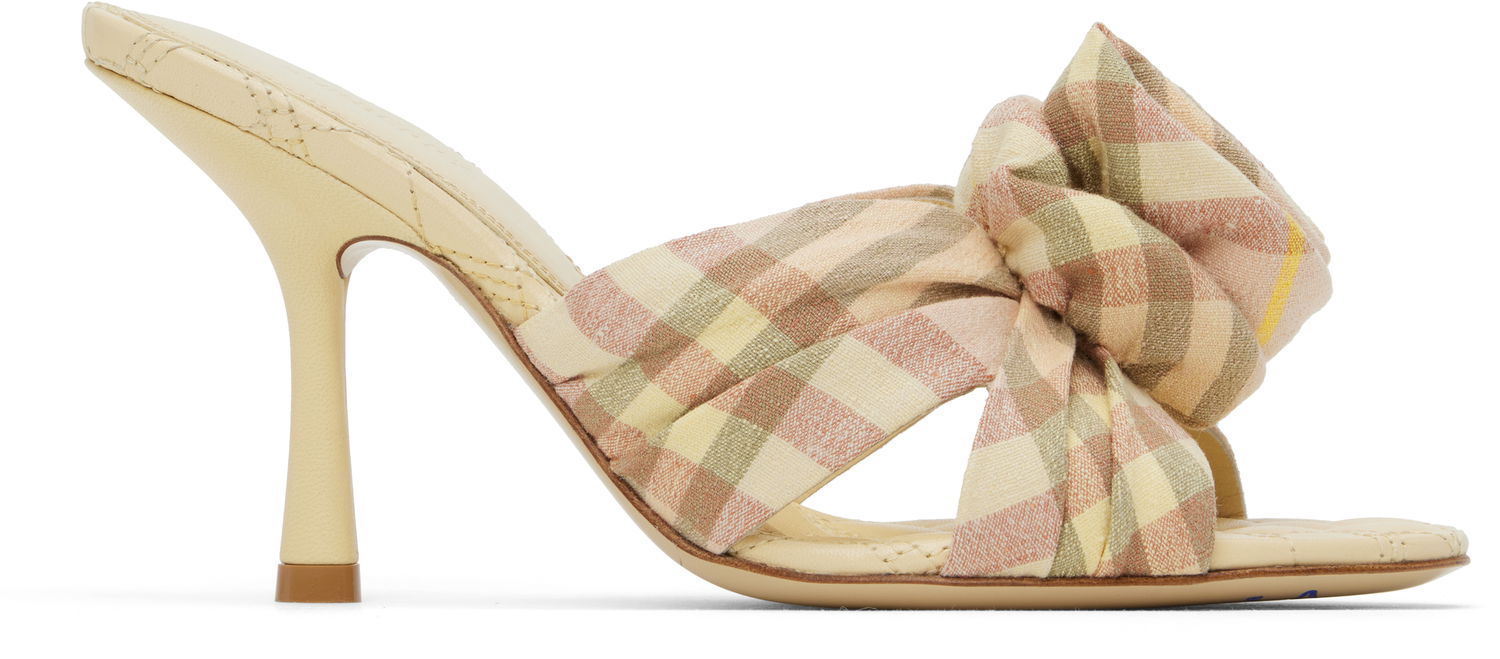 Sneakers og sko Burberry Mews Rose Heeled Sandals Beige | 8101604, 0