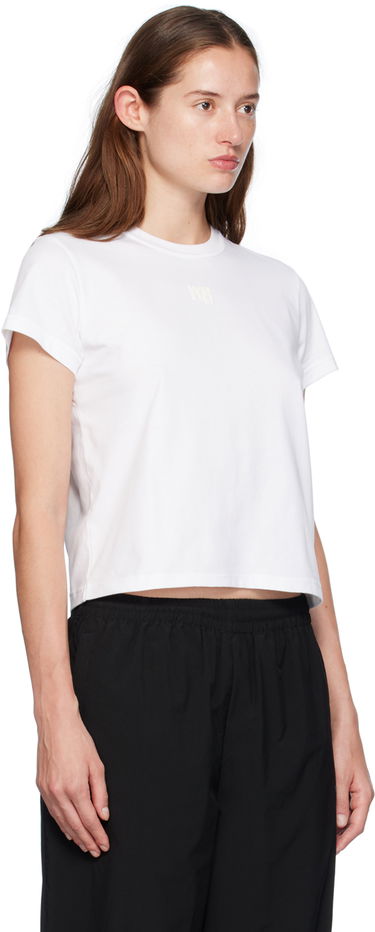 T-shirt Alexander Wang Puff Logo Shrunken T-Shirt Hvid | 4CC3241521, 1