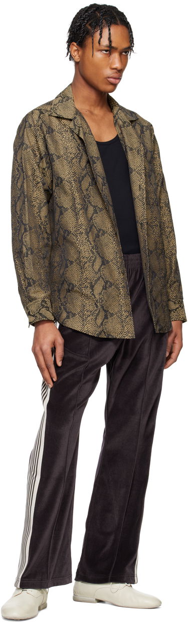 Skjorte Needles Needles One-Up Snakeskin Print Shirt Brun | QV103, 3