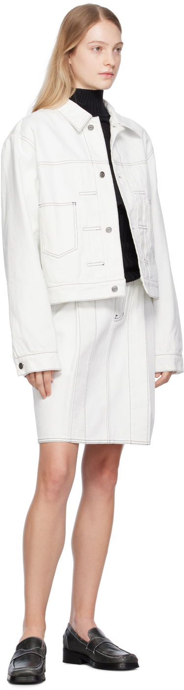 Jakke We11done We11done Tucked Denim Jacket Hvid | WD-DJ3-23-338-M-IC, 3