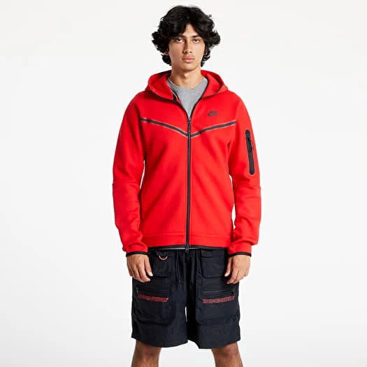 Sweatshirt Nike Tech Fleece Full-Zip Hoodie Rød | CU4489-687, 0