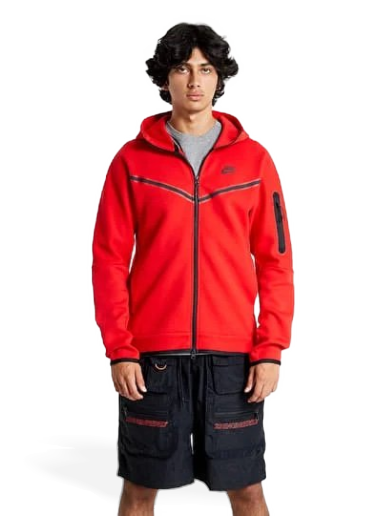 Sweatshirt Nike Tech Fleece Full-Zip Hoodie Rød | CU4489-687