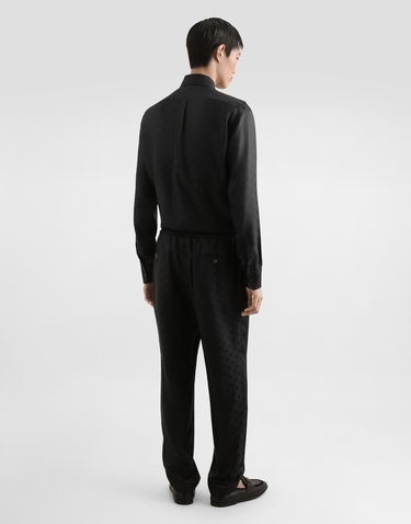 Skjorte Dolce & Gabbana Dolce & Gabbana DG Logo Jacquard Shirt Sort | G5MM4TFJ1JYN0000, 2
