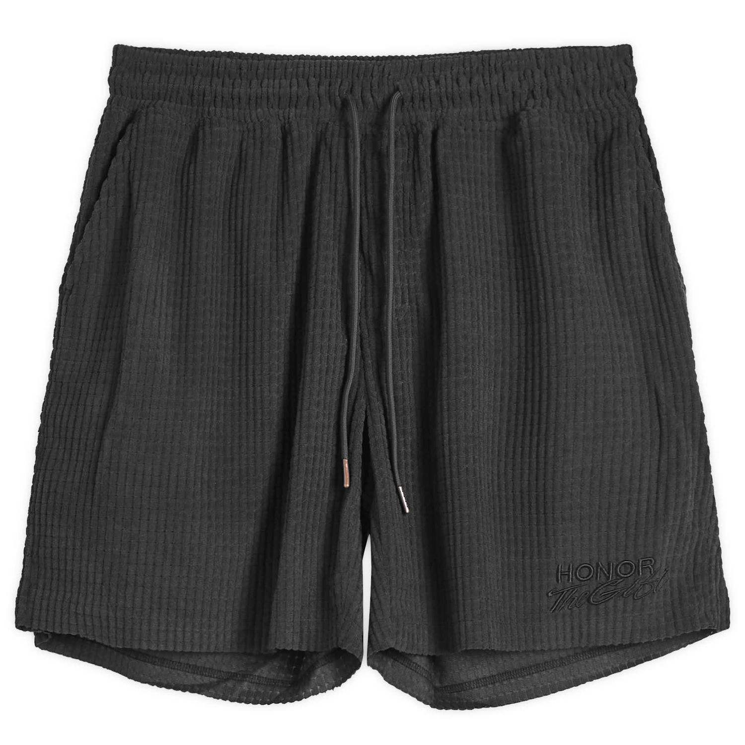 Shorts Honor The Gift Honor the Gift Textured Knit Shorts, Size Large Sort | HTG250121-BLK, 0