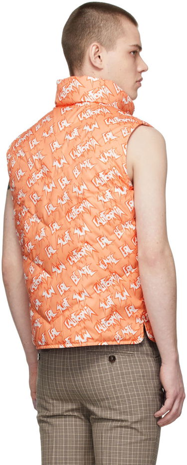 Vest ERL Print Polyester Down Vest Orange | ERL04C005, 2
