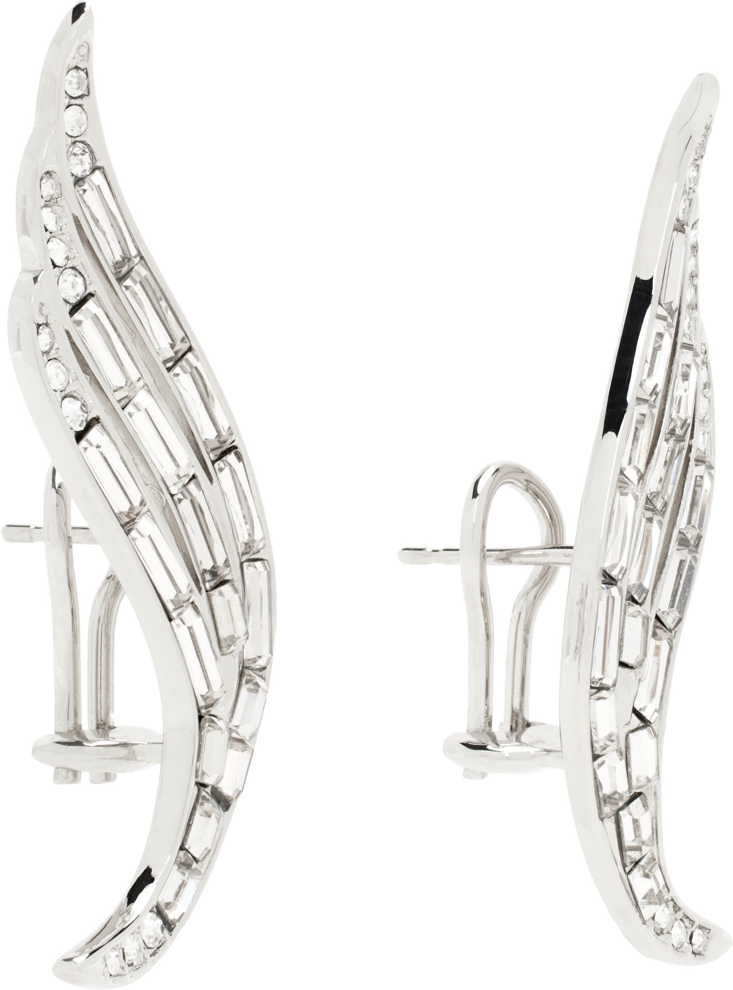 Øreringe Jil Sander Jil Sander Crystal Wing Earrings Metalisk | J12VG0299_P5050, 1