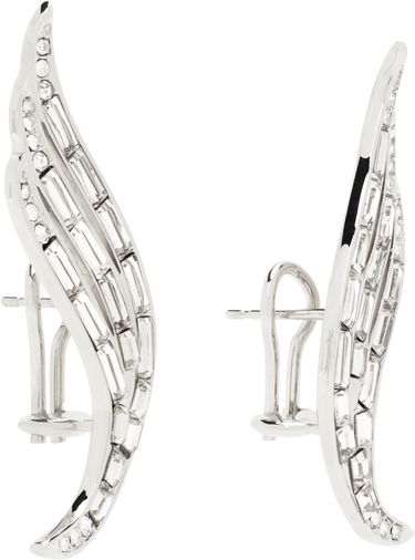 Øreringe Jil Sander Jil Sander Crystal Wing Earrings Metalisk | J12VG0299_P5050, 1
