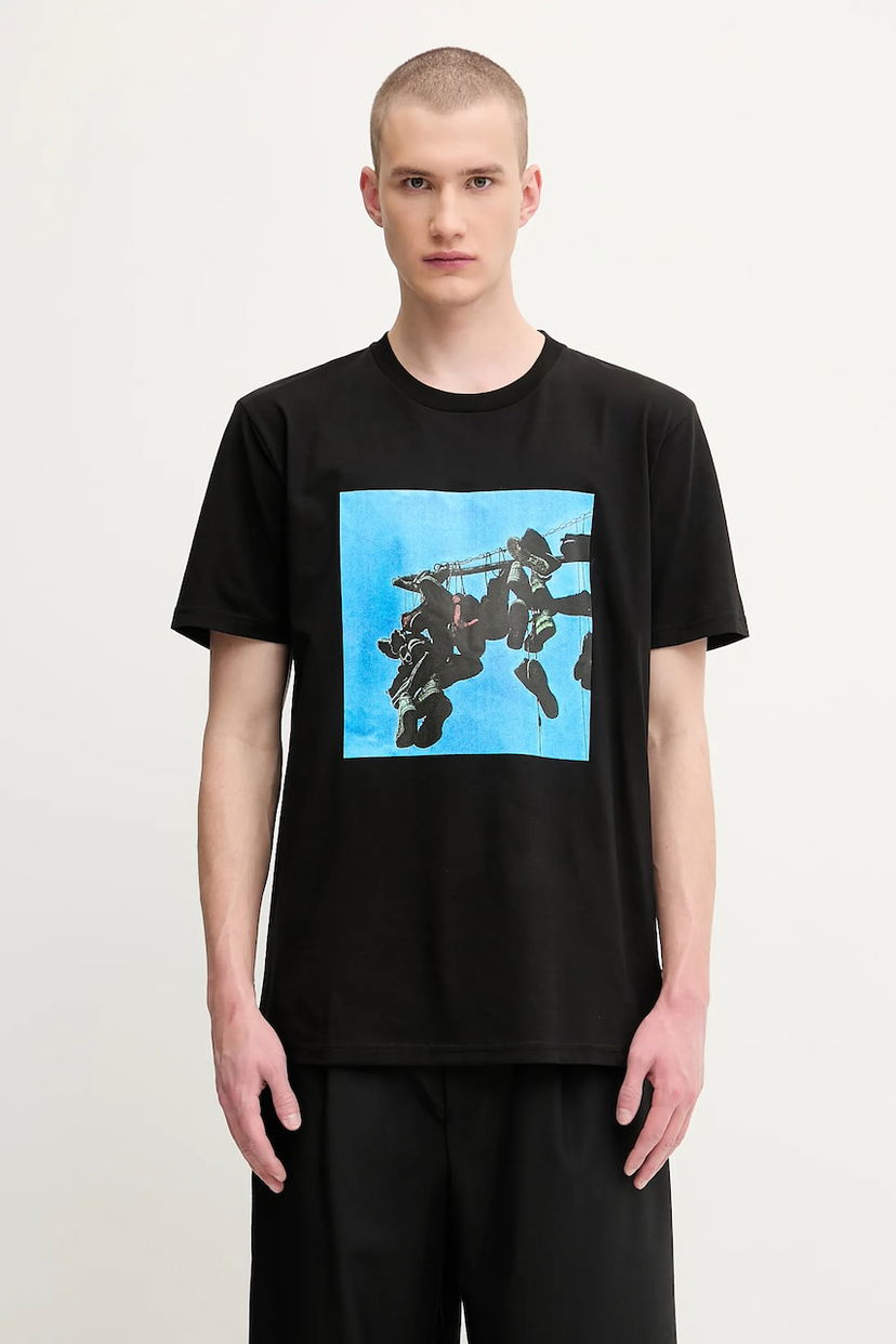 T-shirt 1017 ALYX 9SM 1017 ALYX 9SM Sneaker Print T-Shirt Sort | AAMTS0514FA01
