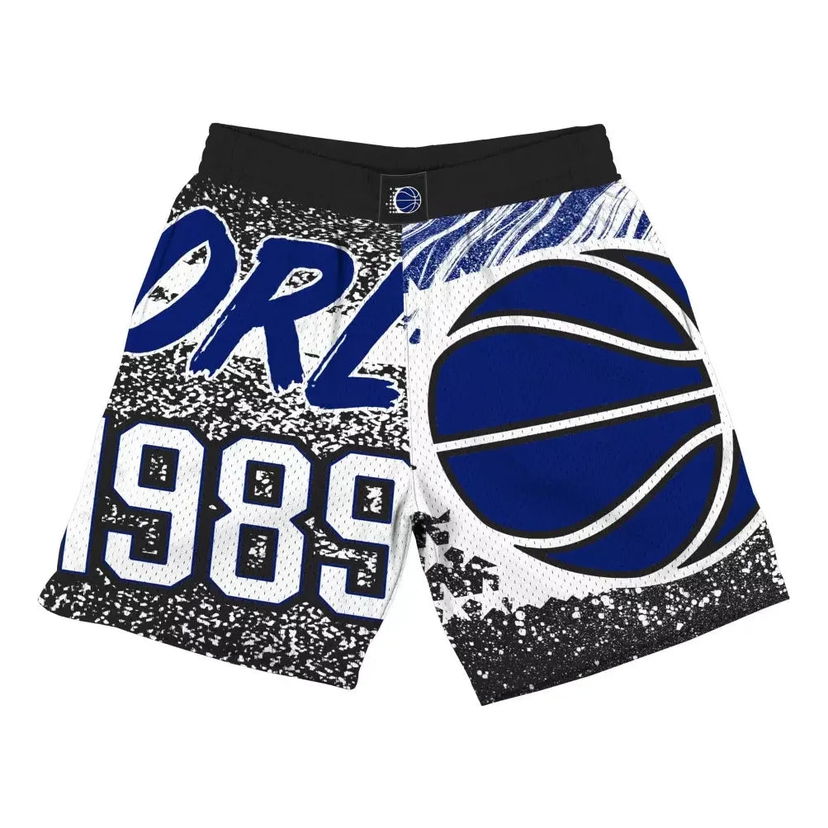 Shorts Mitchell & Ness Mitchell & Ness Orlando Magic NBA Jumbotron Mesh Shorts Blå | SHORAJ19071-OMABLCK