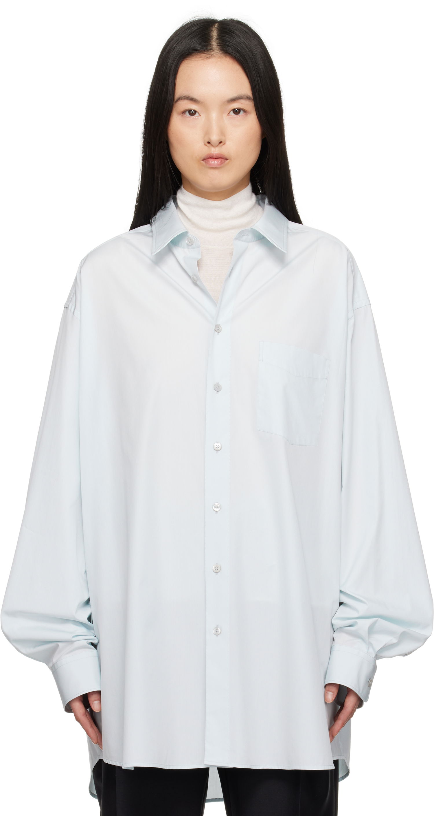 Skjorte Maison Margiela Maison Margiela Oversized Shirt Blå | S51DT0017 M35397, 0