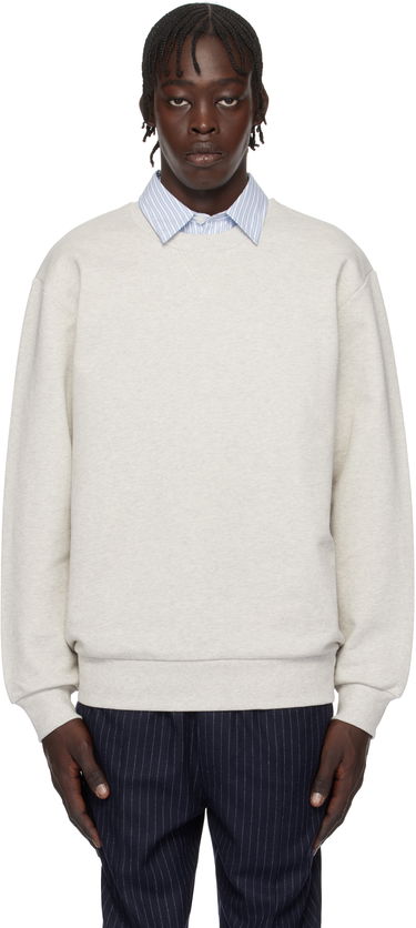 Sweatshirt A.P.C. Label H Crewneck Sweatshirt Grå | COHCM-H27964, 0
