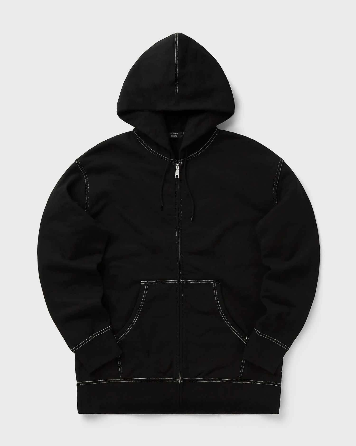Sweatshirt Comme des Garçons Full-Zip Hoodie Contrast Stitching Sort | HP-T012-W25-1, 0
