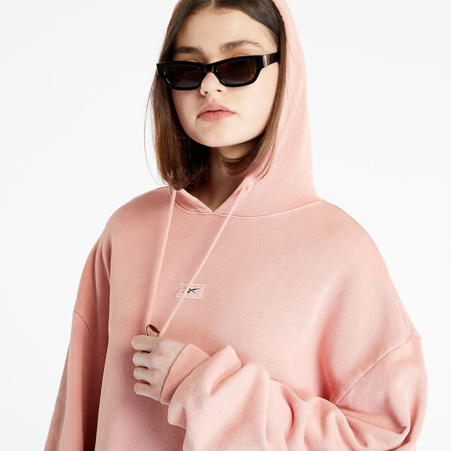 Sweatshirt Reebok Classics Natural Dye Oversized Long Hoodie Lyserød | HY2709, 0
