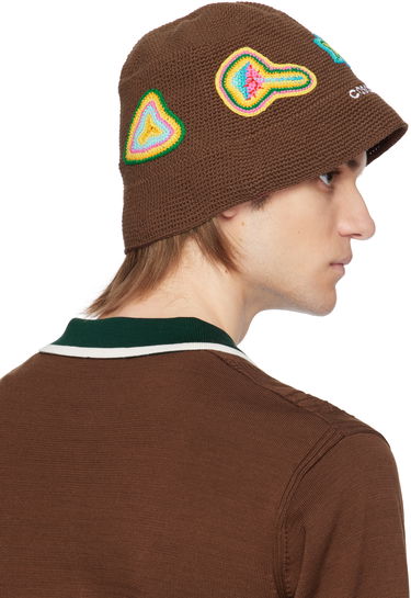 Hat Casablanca Casablanca Crochet Bucket Hat Brun | AS25-HAT-079-02, 2