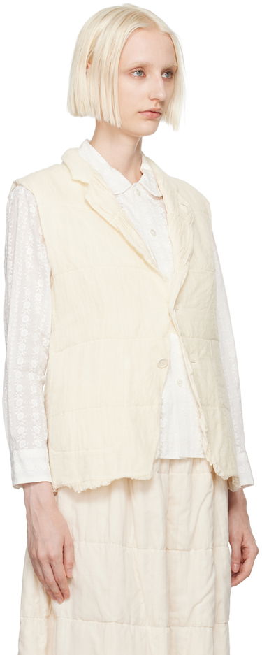 Vest Comme des Garçons Comme Des Garçons Notched Lapel Vest Hvid | TN-V001-051, 1