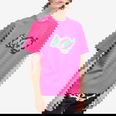 T-shirt BBC IceCream ICECREAM Running Dog Graphic Tee, Size Large Lyserød | IC24459-PNK, 2