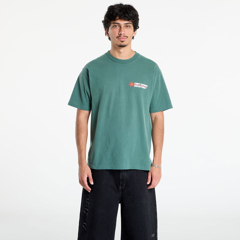 T-shirt OBEY OBEY Design Industries T-Shirt Grøn | 167924101-RFR