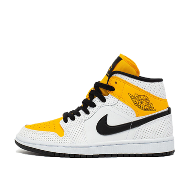 Sneakers og sko Jordan Air Jordan 1 Mid "Perforated - White University Gold" W Orange | BQ6472-107, 1