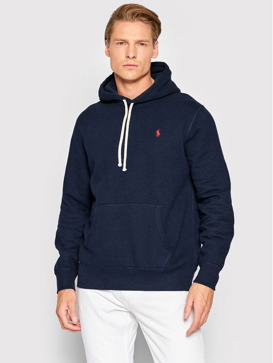 Sweatshirt Polo by Ralph Lauren Classic Popover Hoody Mørkeblå | 710766778007, 0