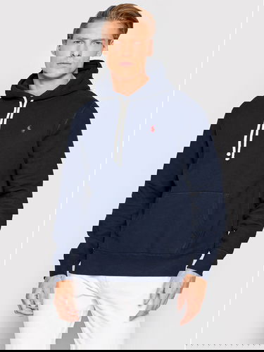 Sweatshirt Polo by Ralph Lauren Classic Popover Hoody Mørkeblå | 710766778007, 0