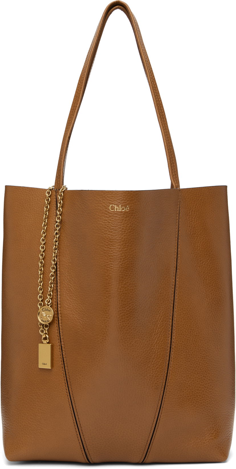 Mulepose CHLOÉ Chloé 'Spin' Tote Bag Brun | CHC25SS811N84